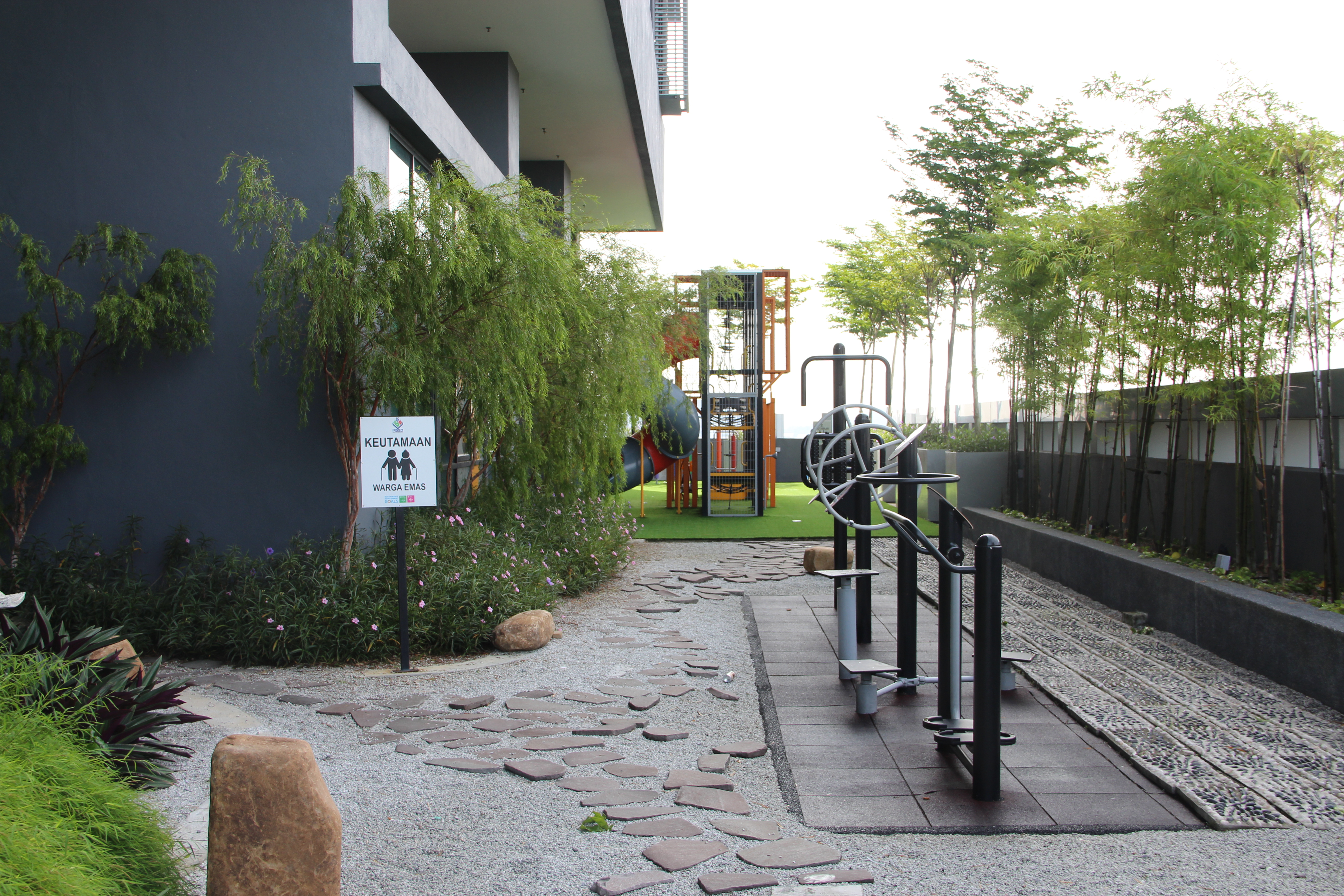 Meta City landscaped garden