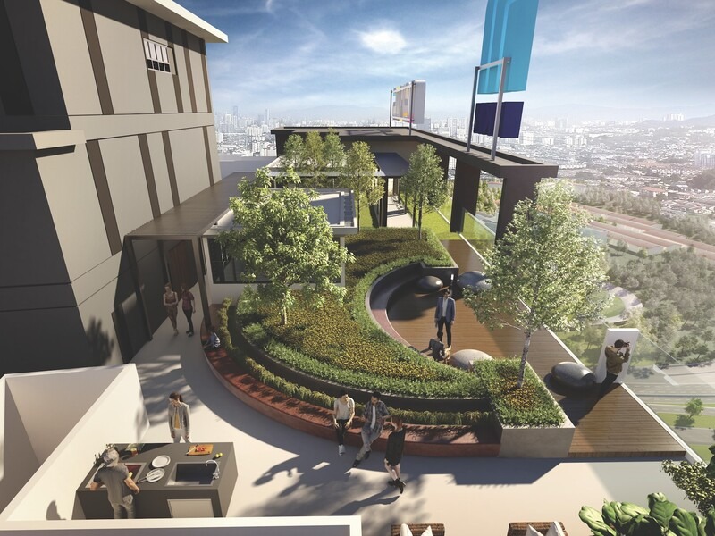 Nexus Residence sky BBQ area